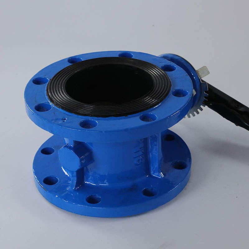 手柄法兰蝶阀d41x-16q软夹密封蝶阀法兰蝶阀手柄蝶阀厂家定货直供