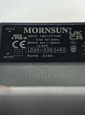 LD20-23B24R2金升阳AC-DC电源模块85-305V转24V830mA 20W超小体积