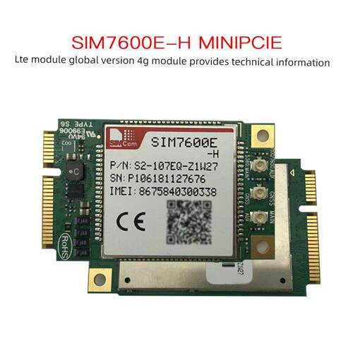SIMcom SIM7600E-H MINIPCIE LTE 模块, 支持GPS功能,全新原装