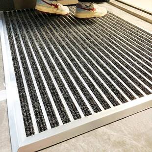 黑色铝合金入户门高级地毯户外除尘地垫家用脚垫室外门口防滑门垫