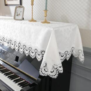51系列欧洲蕾丝钢琴防尘布罩简单现代数码钢琴全罩织物钢琴凳罩