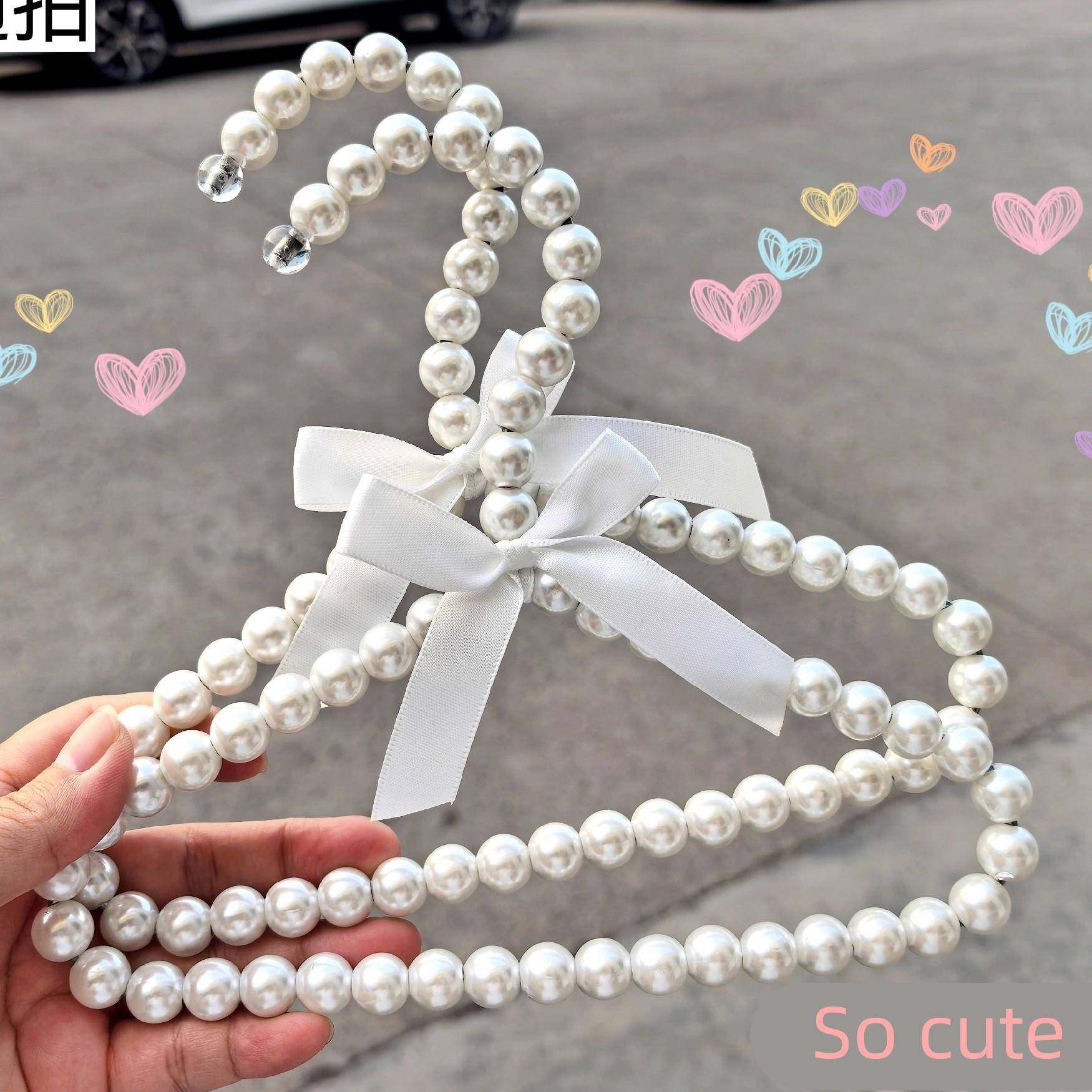 宠物珍珠衣架蝴蝶结猫咪狗狗小衣架宠物店衣服架迷你婴幼儿童衣挂,收纳整理,金属衣架,淘宝优惠券,粉丝福利购,淘宝优惠卷