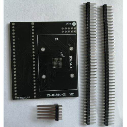 RT-BGA64-02 V2.1板BGA64适用RT809H编程PC28F256P3xx芯片用
