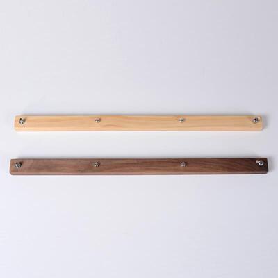 PTLIFE平田 松木黑胡桃木长条吊灯实木一字LED灯饰专用灯座吸顶盘