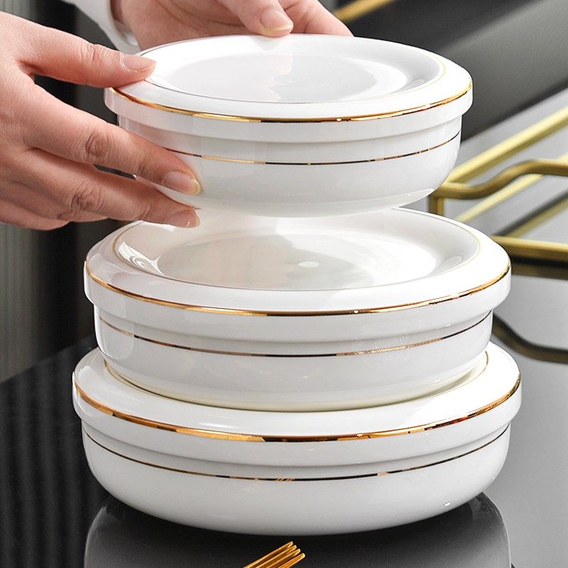 隔水炖碗陶瓷蒸蛋碗带盖盘子保鲜碗骨瓷汤盘粉蒸肉专用碗饭碗家用,餐饮具,碗,淘宝优惠券,粉丝福利购,淘宝优惠卷