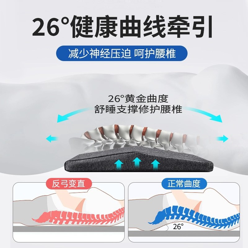 泰国乳胶靠背垫腰枕床上腰椎垫孕妇睡觉腰托靠枕平躺专用睡眠靠腰