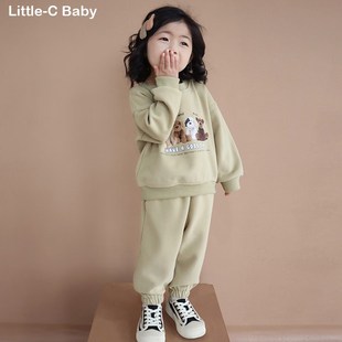 韩国儿童2024春装 两件套装 新款 卫裤 宝宝纯棉卫衣 百搭实穿系列