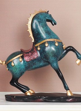 马摆件工艺品招财客厅酒柜装饰品家居书房办公桌创意摆设开业礼品