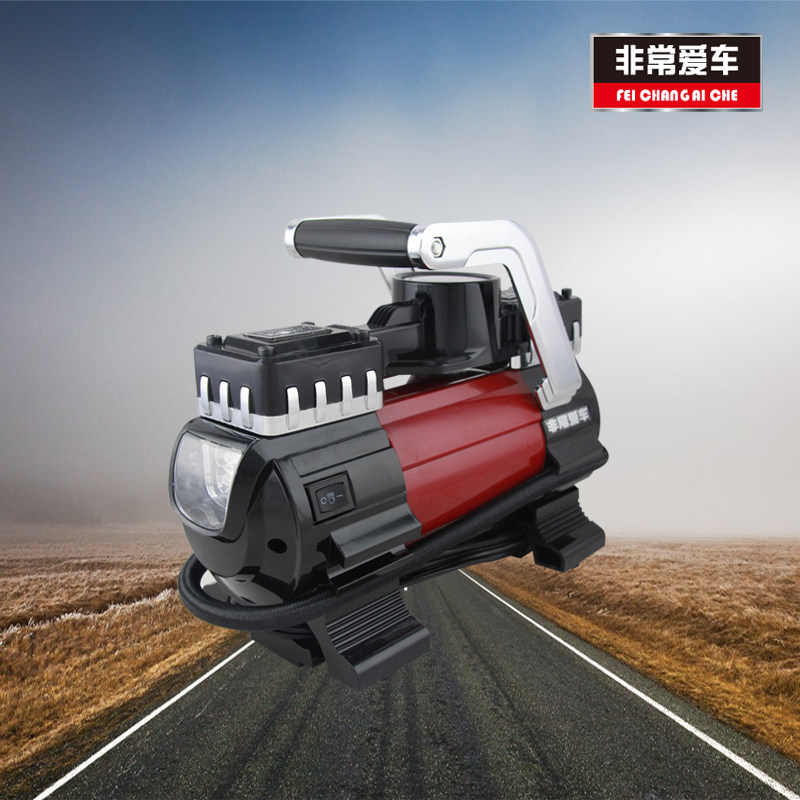 非常爱车 1382车载充气泵电动12V便携式汽车轮胎打气筒高压打气泵