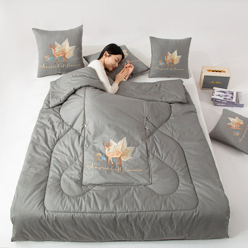 高档纯棉抱枕被子两用汽车折叠枕头被办公室午睡全棉空调夏凉被,居家布艺,抱枕被,淘宝优惠券,粉丝福利购,淘宝优惠卷