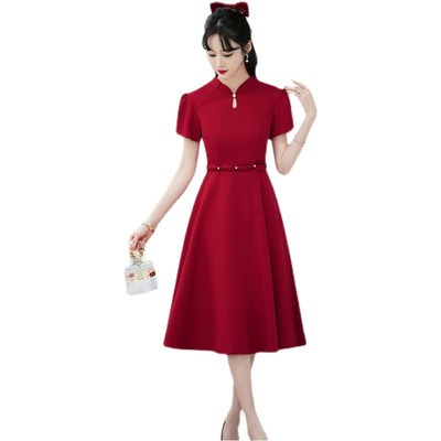 胖mm大码孕妇敬酒服新娘高腰遮肚子平时可穿订婚礼服回门宴连衣裙