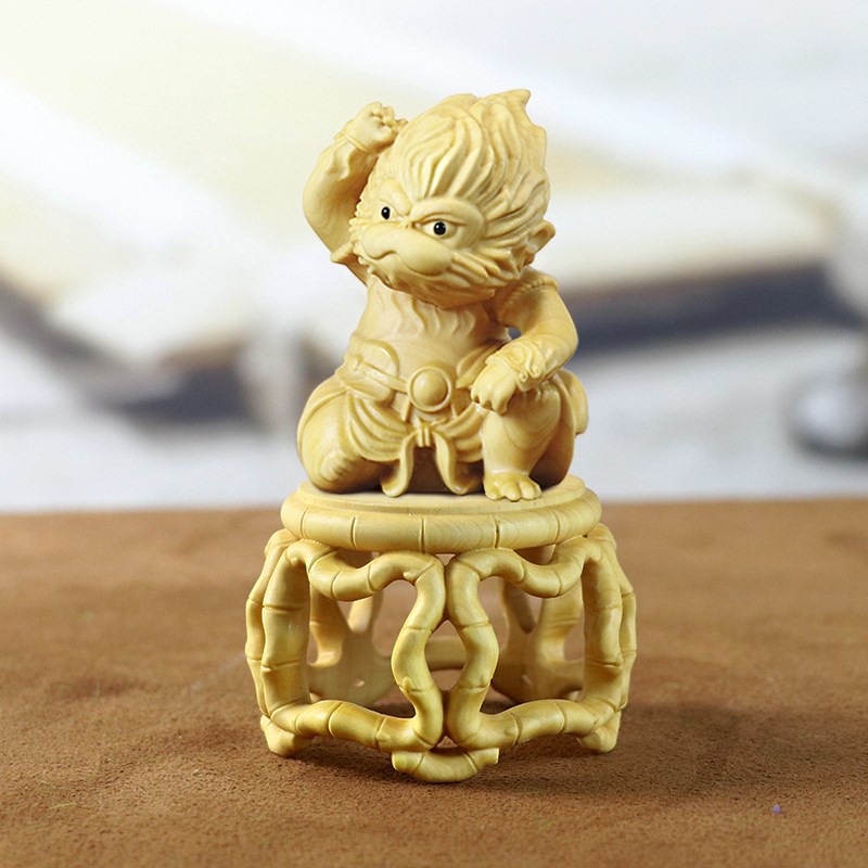 黄杨木雕十二生肖手把件工艺品鼠牛虎兔龙蛇马羊猴鸡狗猪属相摆件