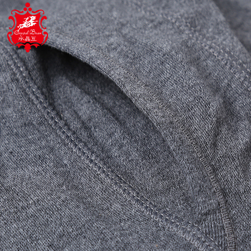 中高领秋衣裤男士全棉毛衫老人秋裤纯棉中老年人保暖内衣套装冬季