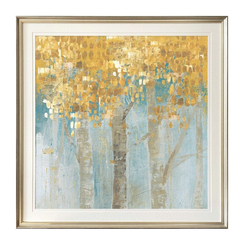 美式客厅装饰画摇钱树简美电视柜挂画餐厅墙复古卧室床头轻奢壁画
