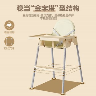宝宝餐椅便携家用吃饭椅子儿童餐椅宝宝餐桌椅矮款婴儿成长学坐椅