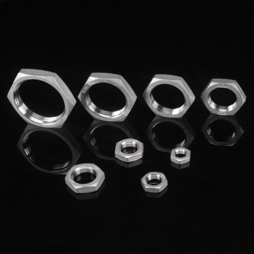 304不锈钢并圈4分根母1/2/3分拧紧并帽1/1.5/2寸锁紧螺帽紧固螺母