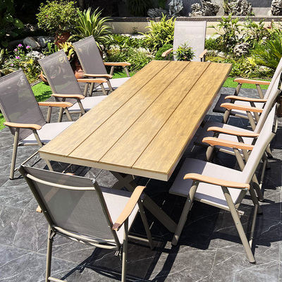 户外桌椅庭院花园休闲可携式露台靠背椅室外露天北欧折叠桌椅组合