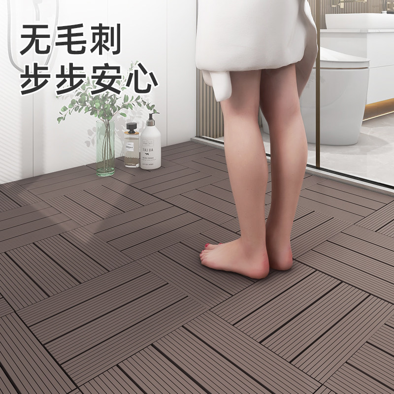 浴室防滑垫淋浴房脚垫孕妇防摔垫子拼接地垫隔水满铺增高排水洗澡