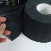 JRL美发围脖纸发廊理发专用防碎发护颈纸一条五卷黑色自粘胶美发