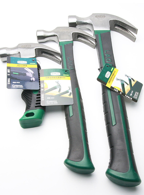 老A 纤维柄羊角锤子 16OZ木工锤 救生锤LA712108家用榔头拔钉铁锤