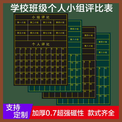 小组积分表磁性贴班级管理神器