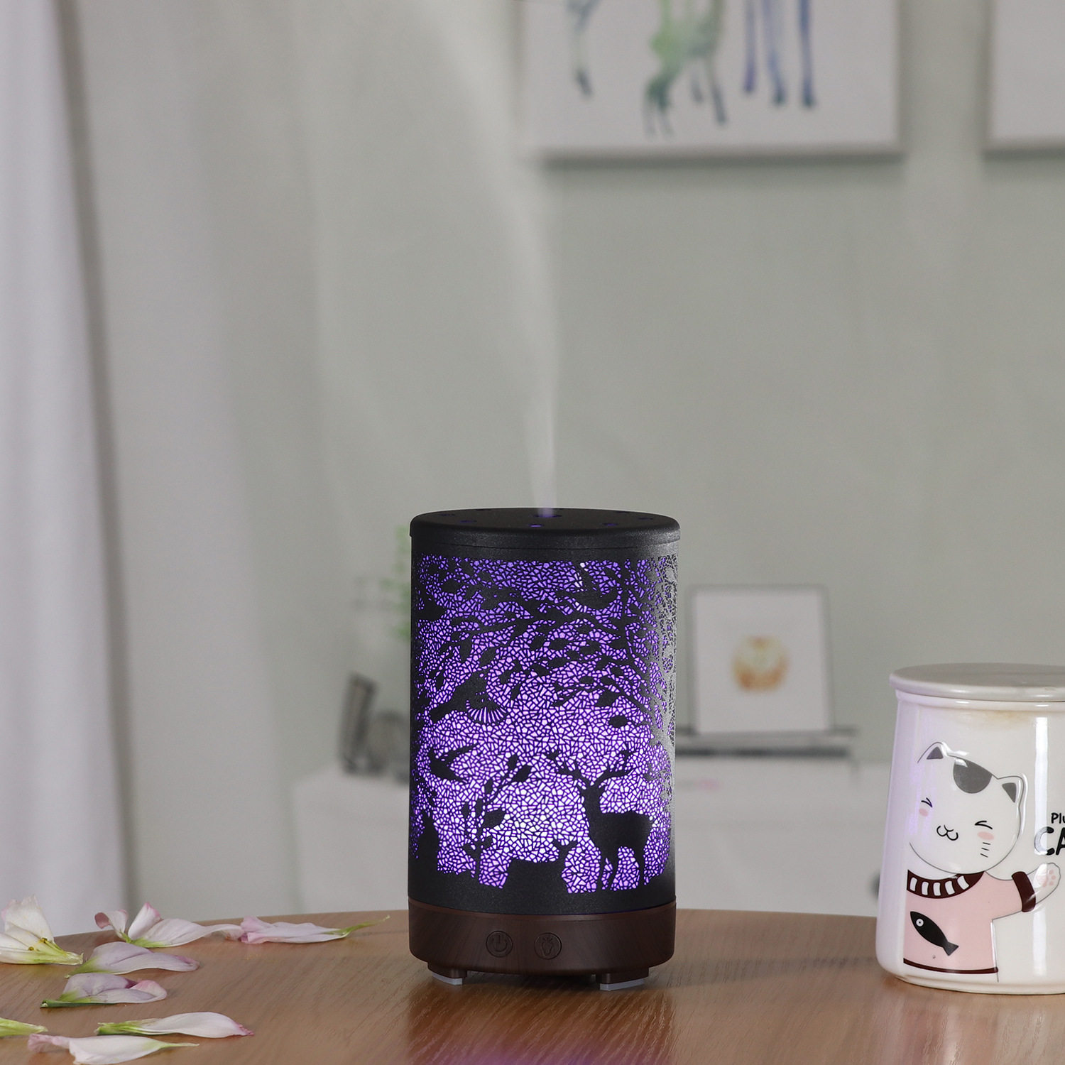 100ml平头小鹿铁艺香薰机五金香薰机桌面鹿野莺飞镂空加湿批发,鲜花速递/花卉仿真/绿植园艺,其它园艺用品,淘宝优惠券,粉丝福利购,淘宝优惠卷