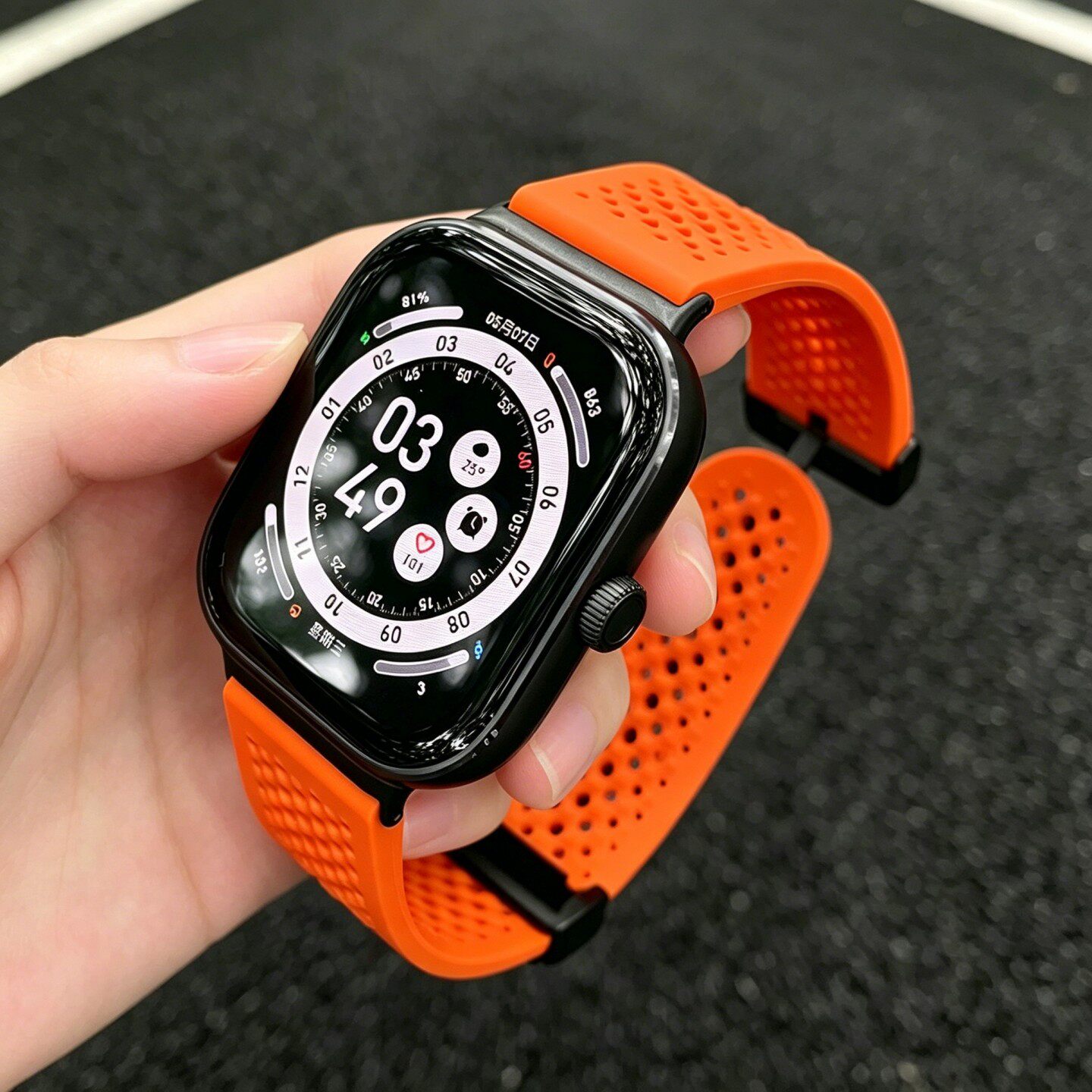 适用小米手环9pro表带10pro硅胶透气洞洞磁吸扣8红米watch6/5腕带