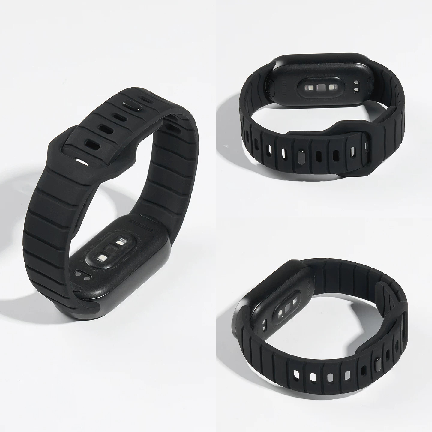 适用小米手环一体式铠甲反扣表带