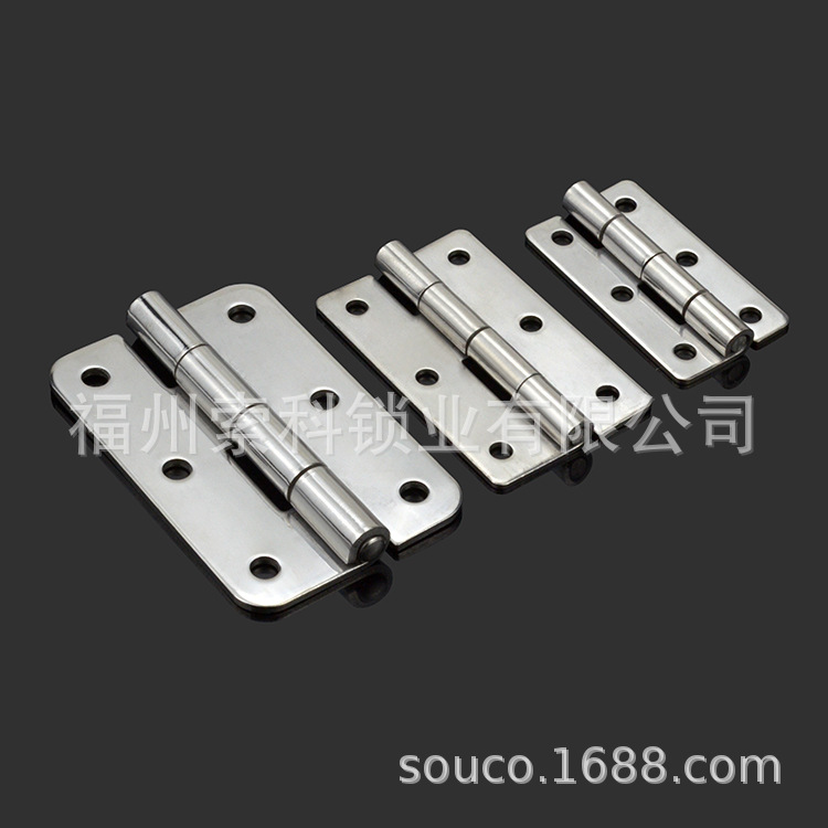 不锈钢合页 平开6孔蝶形折页工业机箱柜门铰链SHHPSD-5/6/8/845-3