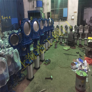 浆液阀 10P 通风阀刀闸阀DN50 PZ673W 气动不锈钢刀型闸阀