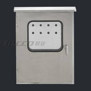 双层门电控箱 250mm IP55室外防水箱 800 联谷不锈钢内外门箱600