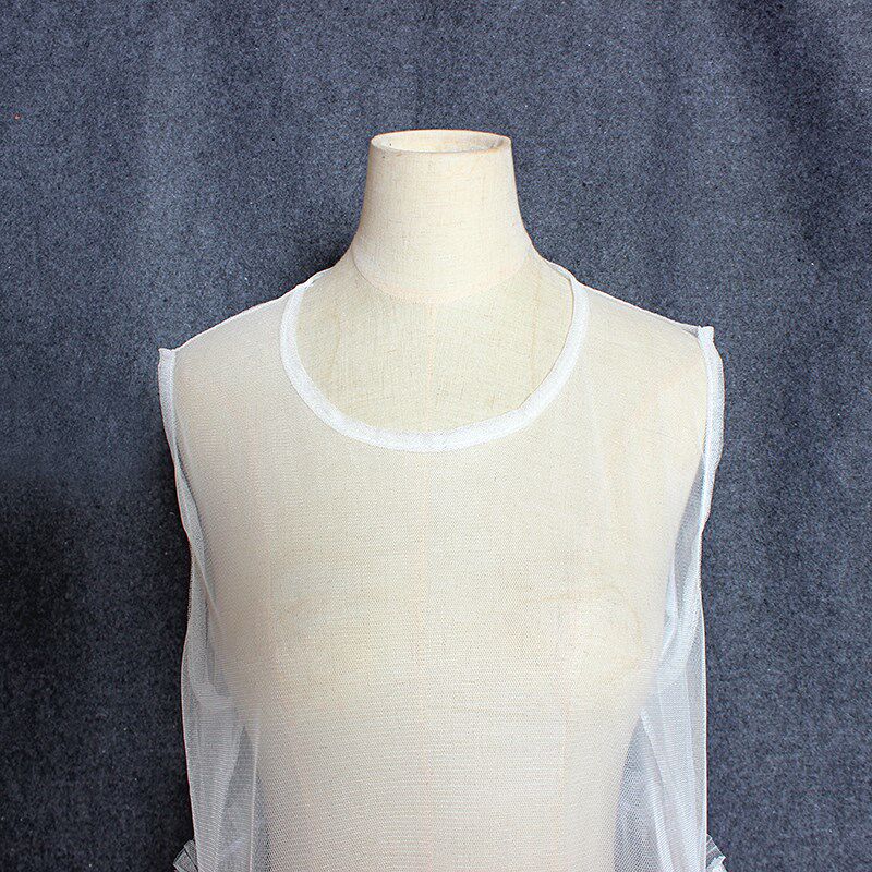 网纱连衣裙叠穿透视日系罩v衫内搭罩裙秋冬吊带宽松超仙外搭背心