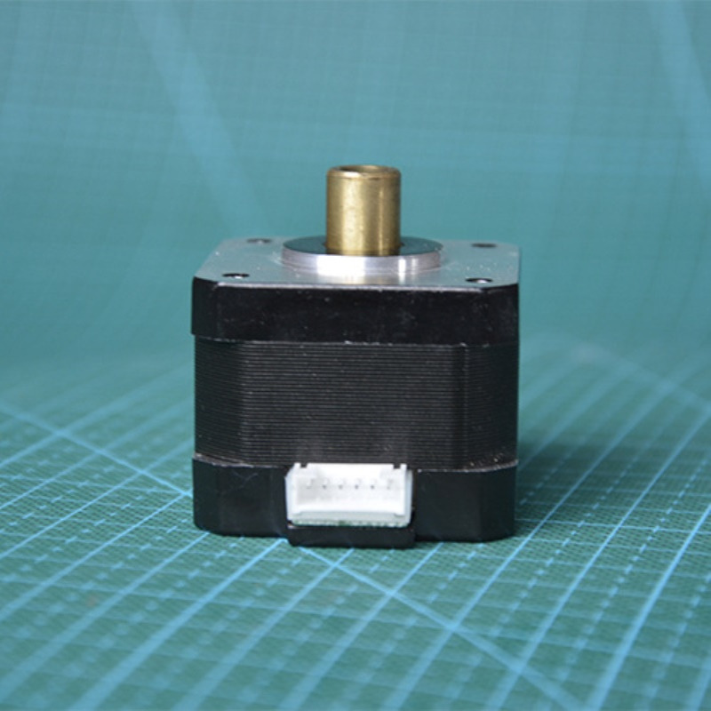 NEMA17马达42空心轴步进电机轴长12mm机身34/40 空心轴内径6.2 mm