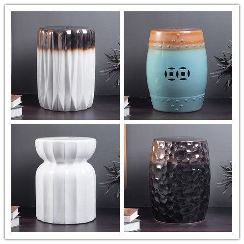 新中式美欧式客厅卧室入户换鞋凳陶瓷坐凳梳妆凳花架鼓墩绣墩鼓凳,家庭/个人清洁工具,厨卫防水贴/条,淘宝优惠券,粉丝福利购,淘宝优惠卷