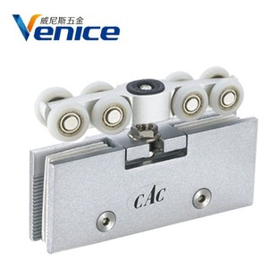 方形4轮吊轮8轮铁吊轮推酒店浴室玻璃门配件锌合金吊轮厂家供应