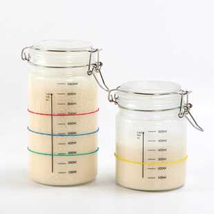 波兰种鲁邦种酵母培养皿 水果液种发酵罐 玻璃密封发酵罐储物罐