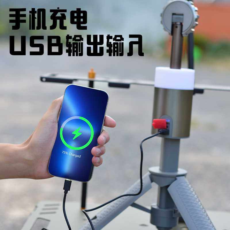 户外15m灯串氛围灯可爱挂件IP67彩色灯带LED远射手电露营灯