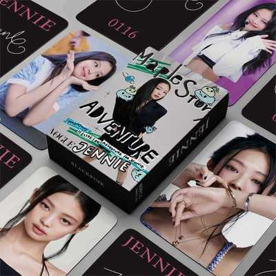 60PCS JENNIE金智妮单人款随机卡 ins贺卡 60张双面LOMO卡
