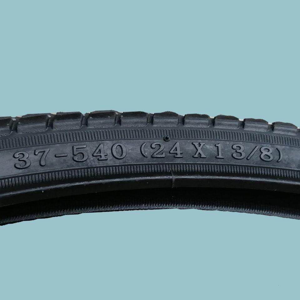 轮椅车轮胎24寸外胎24x1 u3/8 (37-540)外胎内胎自行车充气轮胎胎
