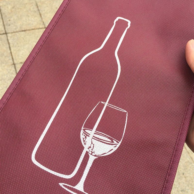 红酒包装袋葡萄酒手提q袋红酒瓶袋子加厚无纺布袋红酒礼品袋子包