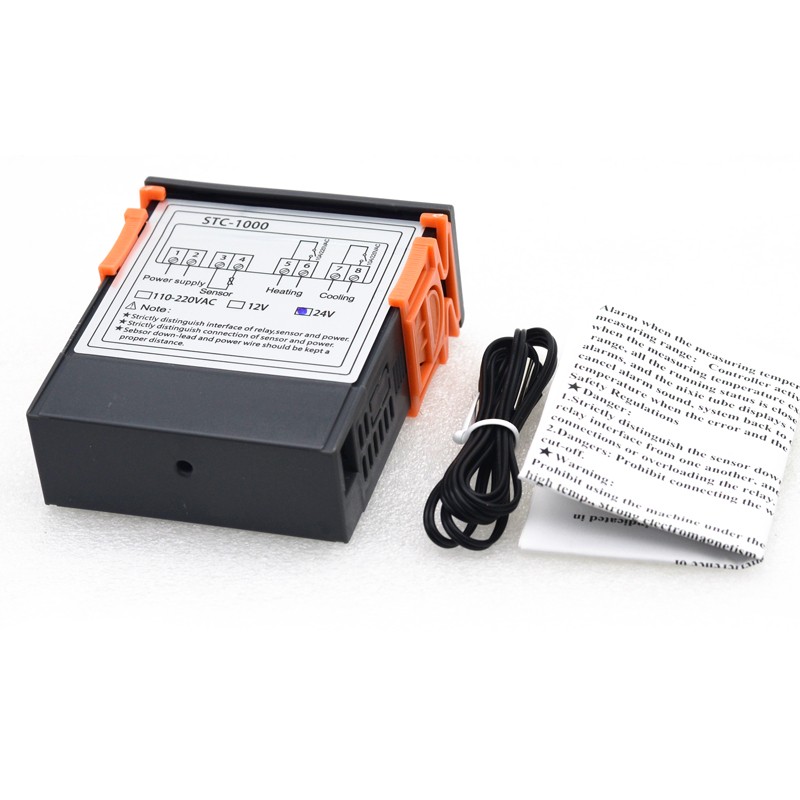 STC-1000 智能数显电子式温控A器 可调温控开关 恒温控温器 220V