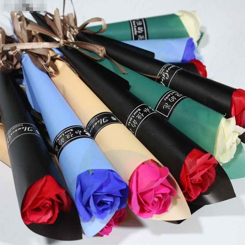 单支香皂玫瑰花圣诞节情人t节七夕儿童节肥皂花母亲节商超活动礼