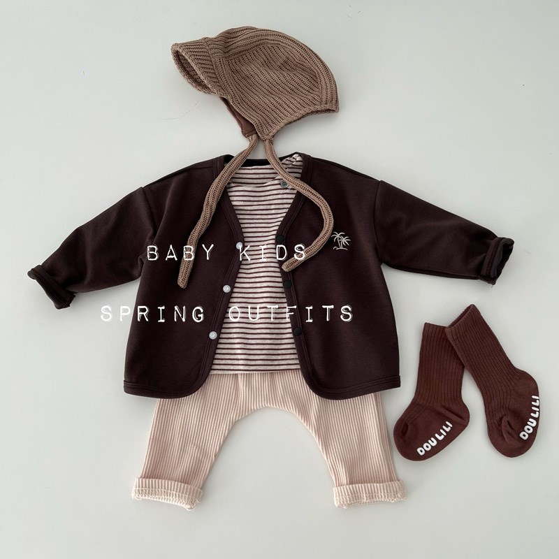 男女宝宝春秋衣服春n装洋气百搭开衫婴幼儿简约外出上衣小童外套