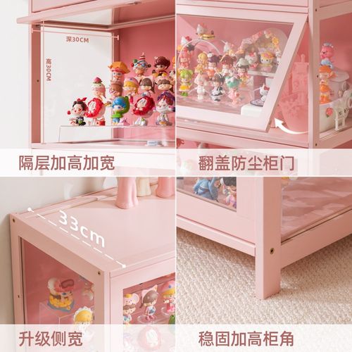 手办展示柜夹缝柜夹缝玩具收纳柜窄储物柜家用透明亚Y克力陈列柜