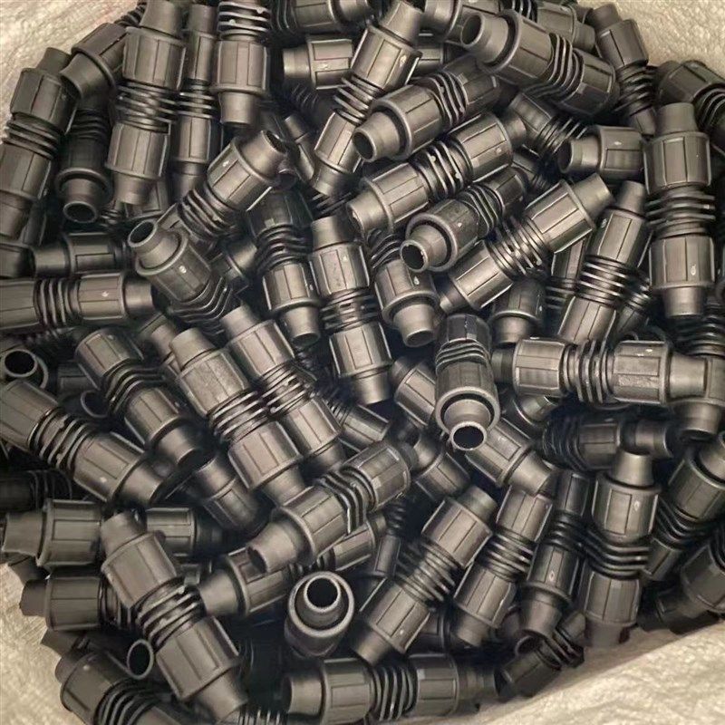 16滴灌带接头 锁母旁通 双锁A母直接锁母三通连接方便滴灌带配件