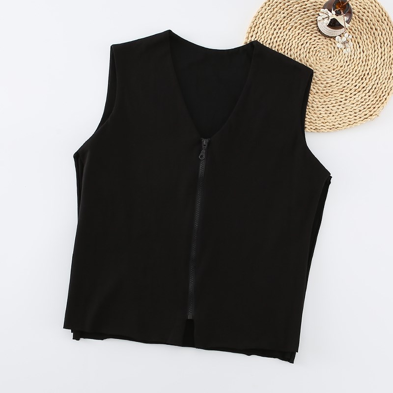 纯手工男士冬季纯棉坎p肩背心修身拉链纯色马甲半成品棉服中老年