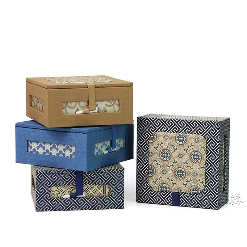 复古锦盒古风首饰手镯盒中国风锦盒首饰收纳包P装盒送人高档礼品