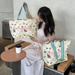 卡通狗大号编织袋定制礼品袋购物服装店I装衣服手提显眼包广告宣