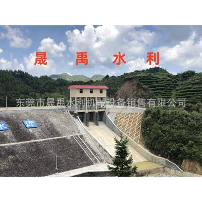 揭阳普宁水库除险加固钢制闸门铸铁斜拉闸门手电两用螺杆启闭机