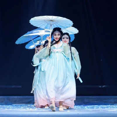 儿童如梦令古典舞k舞蹈演出服少儿古风伞女童中国古代长袖汉服元